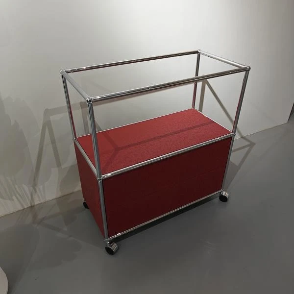 Mobile Two-Drawer Cabinet With Shelf high quality